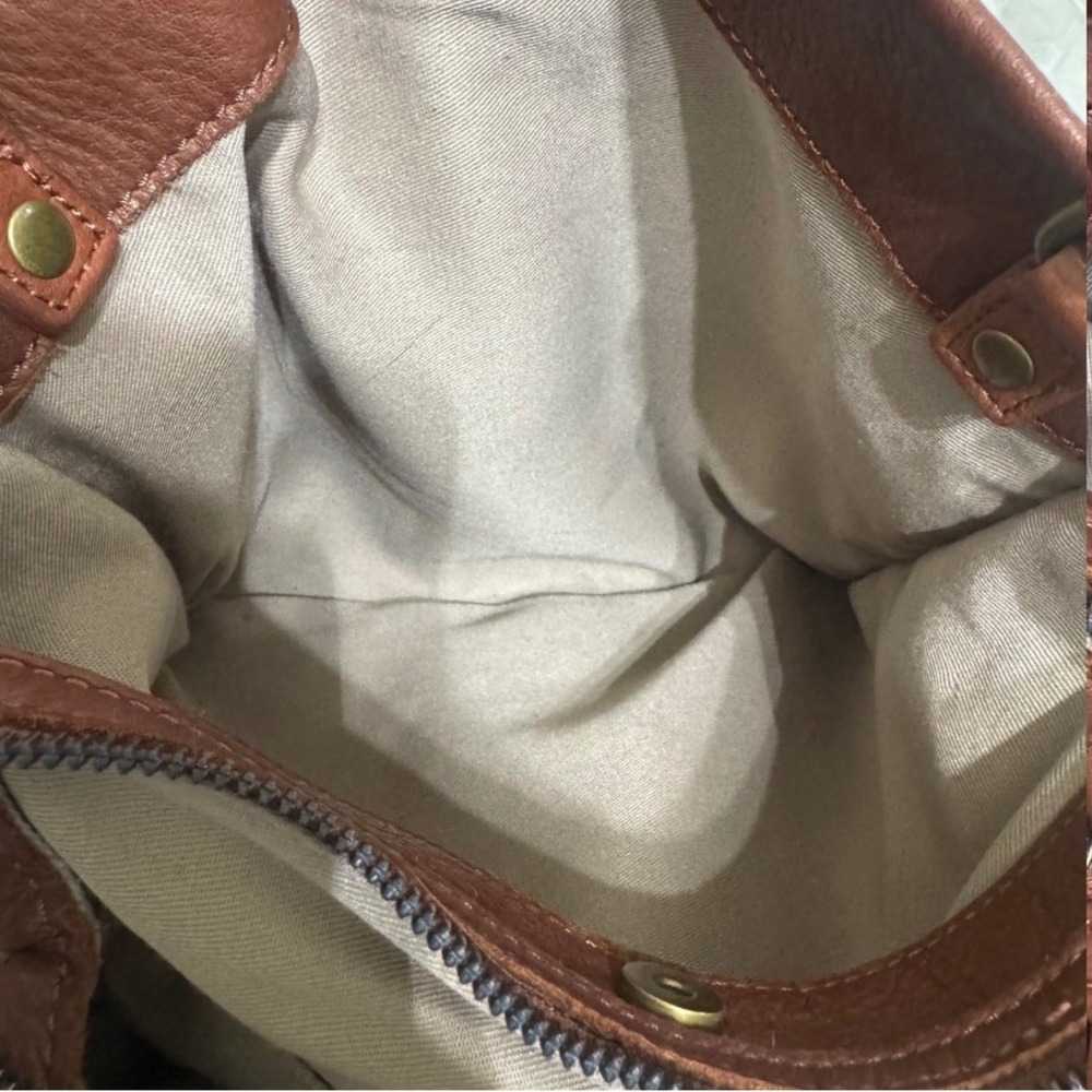 American Leather Co Lenox Satchel Women OS Cordovan Excellent Triple Entry Bag - Picture 15 of 16